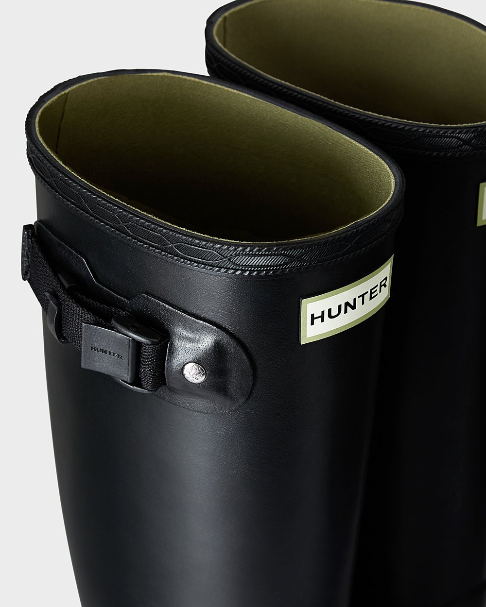 Women Hunter Norris Field | Tall Rain Boots Black | NZ-97035-TUEQ